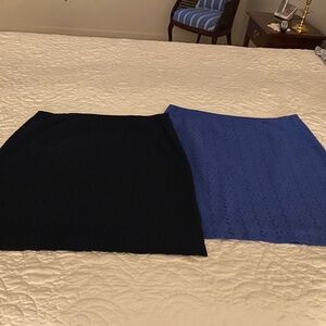 2 LL BEAN EYELET SKIRTS